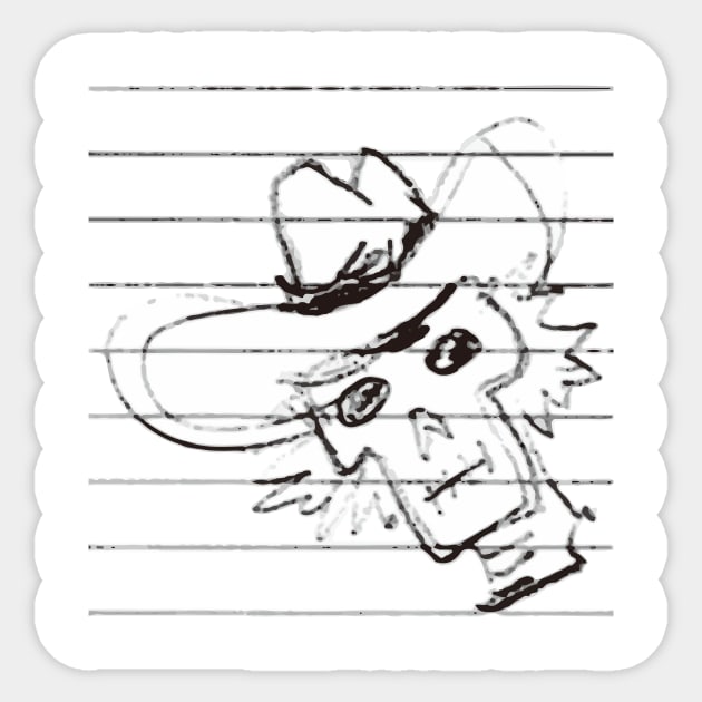 cowboy Sticker by justduick